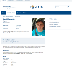 [VIDEO] RUTKOWSKI: Dawid Szustak mógł znaleźć się w wodach dużego i żeglownego kanału Amsterdam-Ren.  Jego telefon zamilkł w noc zaginięcia