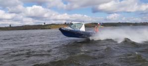 [VIDEO] Szkolenie policjantów na akwenie Zalewu Włocławskiego