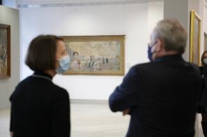 Wernisaż wystawy „Vilhelm Hammershøi. Światło i cisza”. Wizyta wicepremiera Glińskiego w Muzeum Narodowym w Poznaniu. Wystawa została zorganizowana we współpracy z muzeami Danii, Francji, Norwegii i Niemiec