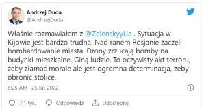 Kolejna rozmowa z Prezydentem Ukrainy