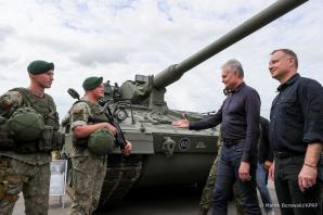 [VIDEO] Wizyta Prezydentów Polski i Litwy na przesmyku suwalskim