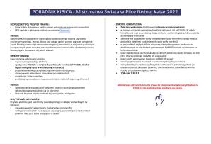 Mistrzostwa Świata FIFA 2022 w Katarze – poradnik dla Kibica