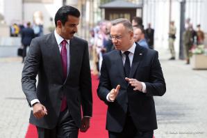 [VIDEO] Emir Kataru z oficjalną wizytą w Polsce