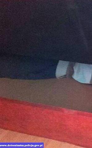 Policjanci zatrzymali poszukiwanego – znaleźli go… w wersalce