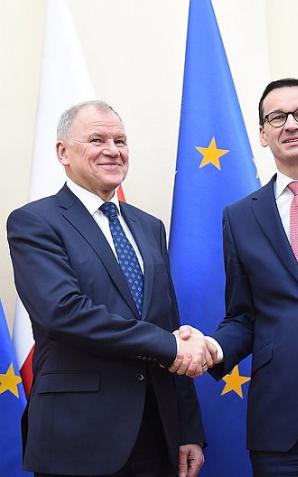 Premier Mateusz Morawiecki spotkał się z komisarzem UE ds. zdrowia i bezpieczeństwa żywności