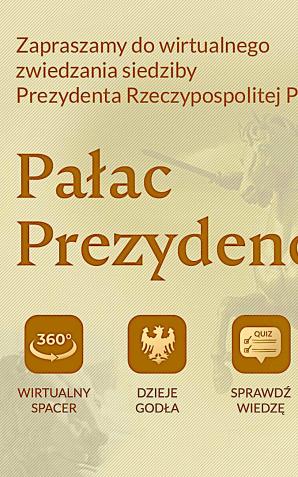 [3D] Zapraszamy do wirtualnych odwiedzin Pałacu Prezydenckiego