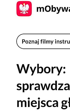 [VIDEO] Jak sprawdzić swoje miejsce głosowania i dane w rejestrze w usłudze Wybory?