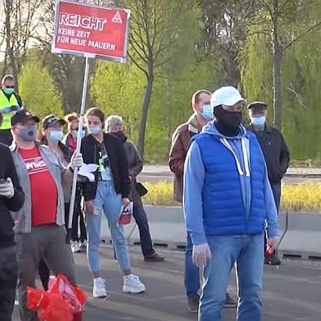 [VIDEO] Polacy protestują na granicy z Niemcami. Domagają się powrotu do pracy!