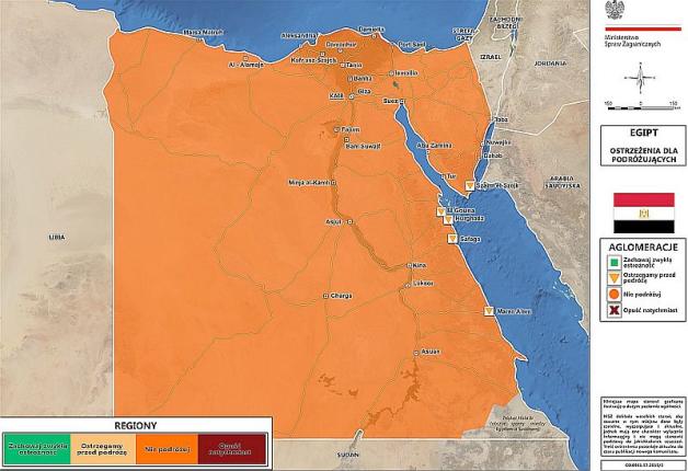 Egipt – wprowadzono stan wyjątkowy. Możliwe są zamachy terrorystyczne. Polski MSZ ostrzega podróżnych