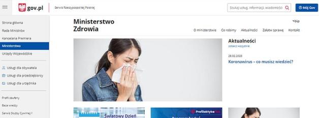 Koronawirus w Polsce! Ale nie na rządowej stronie Ministerstwa Zdrowia, bo od 5 dni nikt jej nie aktualizuje!