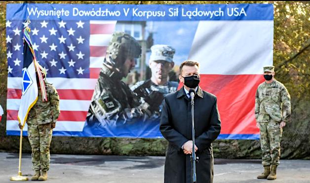 [VIDEO] Wysunięte Dowództwo V Korpusu USA rozpoczyna działalność w Polsce