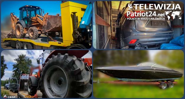 [VIDEO] Zatrzymano grupę zajmującą się kradzieżami maszyn i pojazdów na ogromną skalę