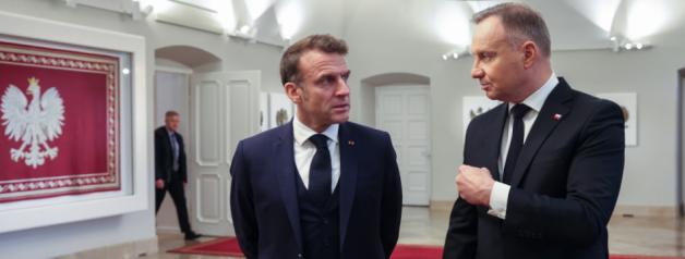 [VIDEO] Spotkanie Andrzeja Dudy z Emmanuelem Macronem